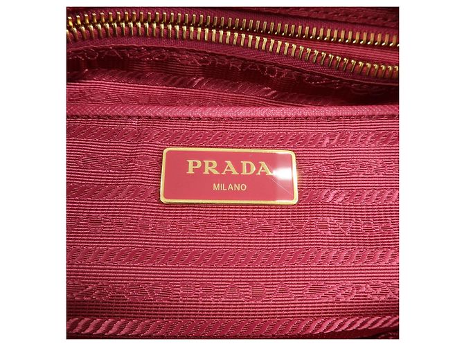 PRADA Borsa 2Way in Nylon Tessuto Borsa a Mano Borsa a Spalla Rosa 1BA843 - vista 23