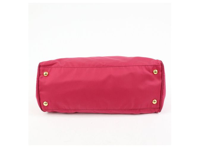 PRADA Borsa 2Way in Nylon Tessuto Borsa a Mano Borsa a Spalla Rosa 1BA843 - vista 5