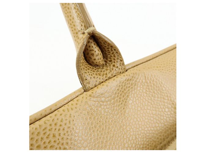 Borsa Boston CHANEL COCO Mark Caviarskin Beige - vista 10