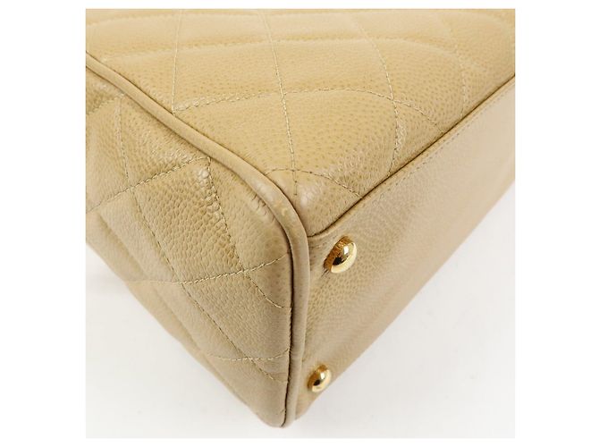 Borsa Boston CHANEL COCO Mark Caviarskin Beige - vista 11