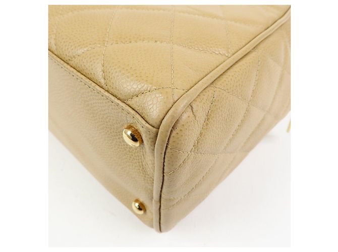 Borsa Boston CHANEL COCO Mark Caviarskin Beige - vista 14