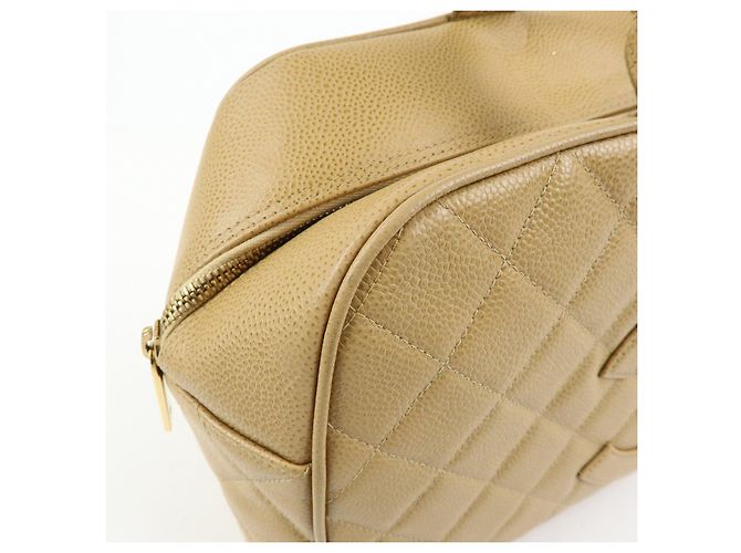 Borsa Boston CHANEL COCO Mark Caviarskin Beige - vista 15