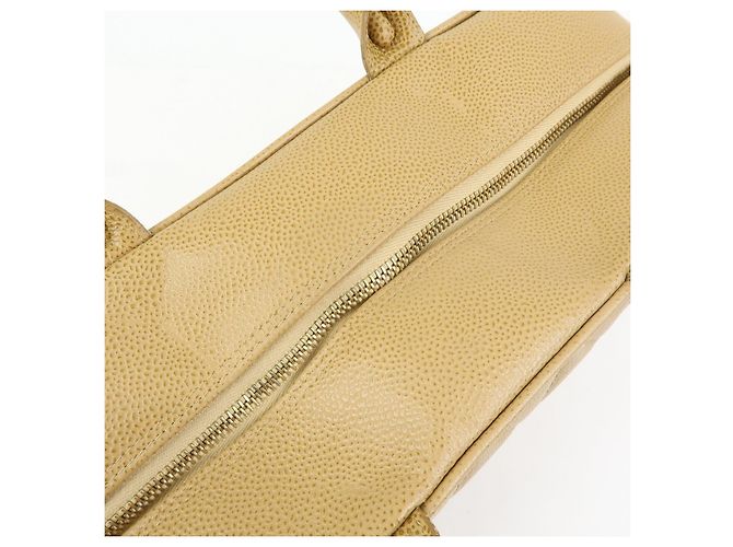 Borsa Boston CHANEL COCO Mark Caviarskin Beige - vista 19
