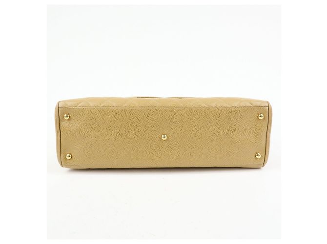 Borsa Boston CHANEL COCO Mark Caviarskin Beige - vista 5