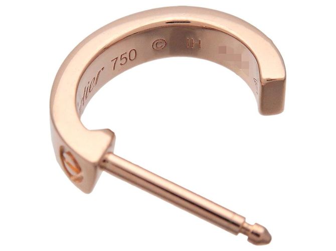 Orecchini Cartier Mini Love K18 750PG Oro Rosa - vista 5