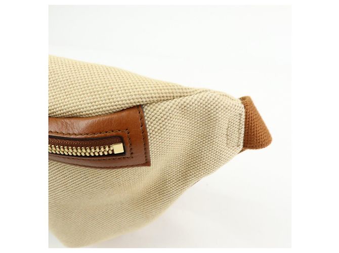 Borsa vita GUCCI Sherry Interlocking G Canvas Leather Beige 575082 - vista 11