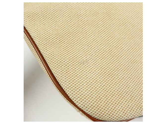 Borsa vita GUCCI Sherry Interlocking G Canvas Leather Beige 575082 - vista 16