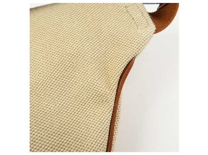 Borsa vita GUCCI Sherry Interlocking G Canvas Leather Beige 575082 - vista 17