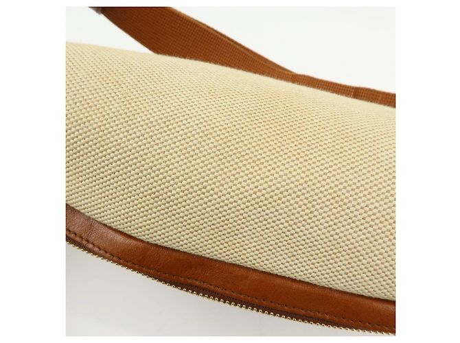 Borsa vita GUCCI Sherry Interlocking G Canvas Leather Beige 575082 - vista 19