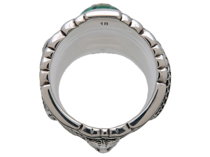 GUCCI Interlocking G Garden Snake Tiger Head Ring SV925 #18 499007 - Ansicht 3