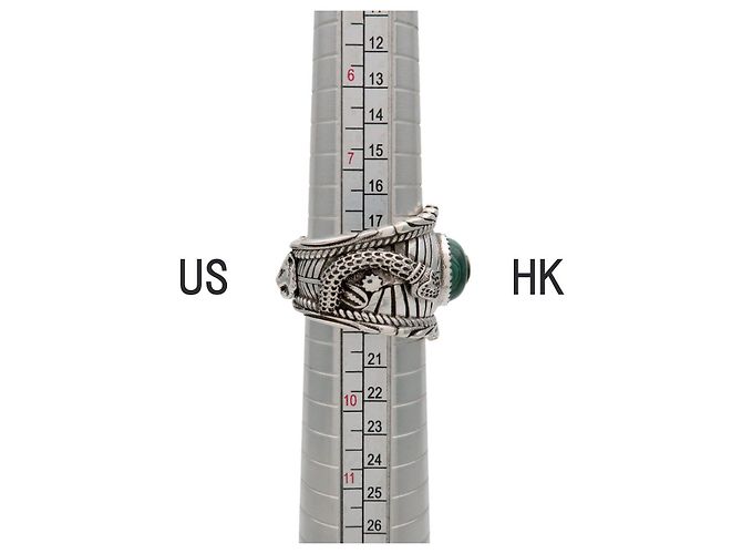 GUCCI Interlocking G Garden Snake Tiger Head Ring SV925 #18 499007 - Ansicht 8