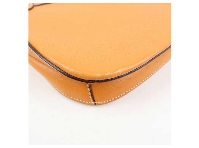 Salvatore Ferragamo Borsa a mano e a tracolla Ferragamo Gancini in pelle Orange - vista 11