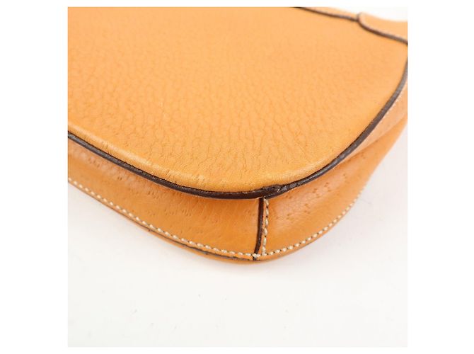 Salvatore Ferragamo Borsa a mano e a tracolla Ferragamo Gancini in pelle Orange - vista 12