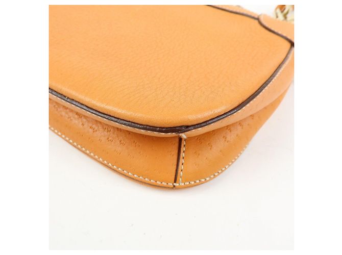 Salvatore Ferragamo Borsa a mano e a tracolla Ferragamo Gancini in pelle Orange - vista 14