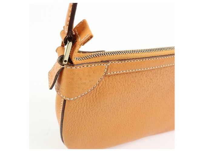 Salvatore Ferragamo Borsa a mano e a tracolla Ferragamo Gancini in pelle Orange - vista 18