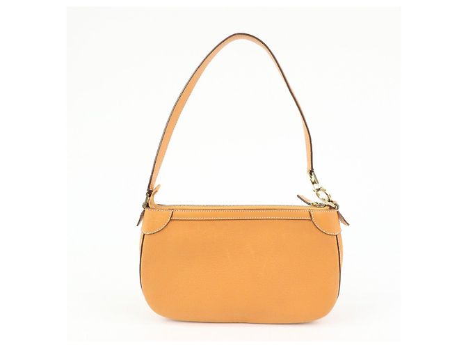 Salvatore Ferragamo Borsa a mano e a tracolla Ferragamo Gancini in pelle Orange - vista 2