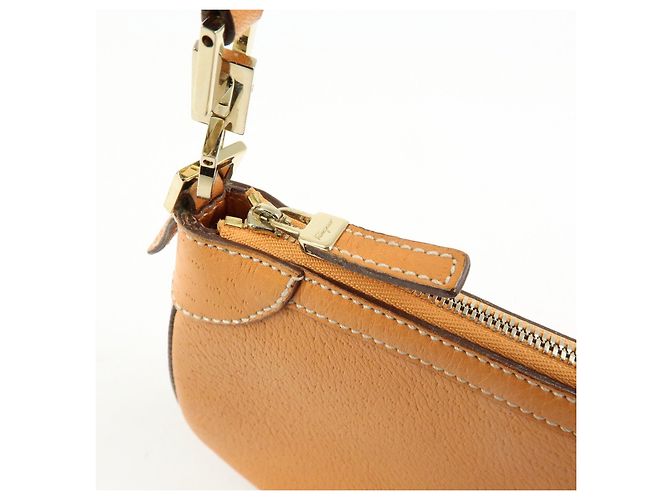 Salvatore Ferragamo Borsa a mano e a tracolla Ferragamo Gancini in pelle Orange - vista 20