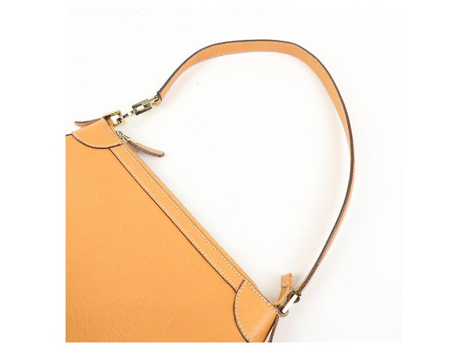 Salvatore Ferragamo Borsa a mano e a tracolla Ferragamo Gancini in pelle Orange - vista 6