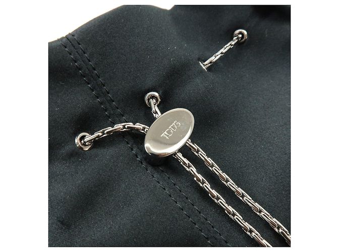Borsa a spalla e borsa a mano in nylon con logo TOD'S Nero Argento - vista 17