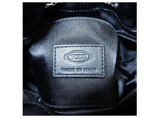 Borsa a spalla e borsa a mano in nylon con logo TOD'S Nero Argento - vista 21