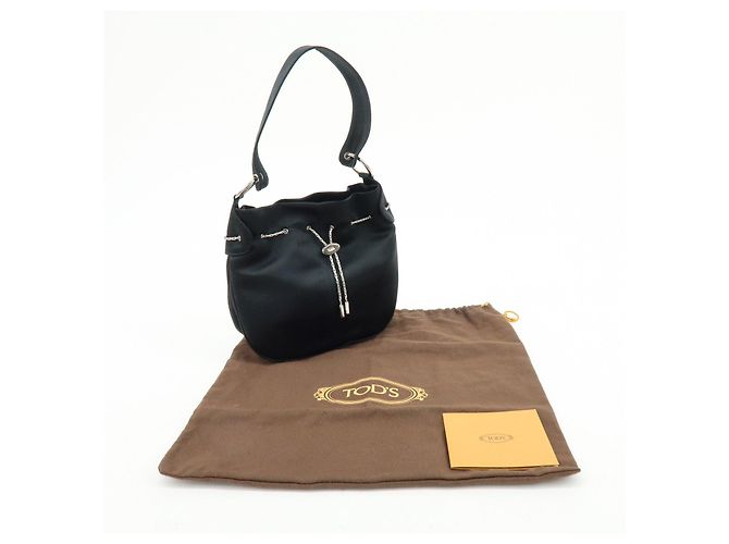 Borsa a spalla e borsa a mano in nylon con logo TOD'S Nero Argento - vista 22