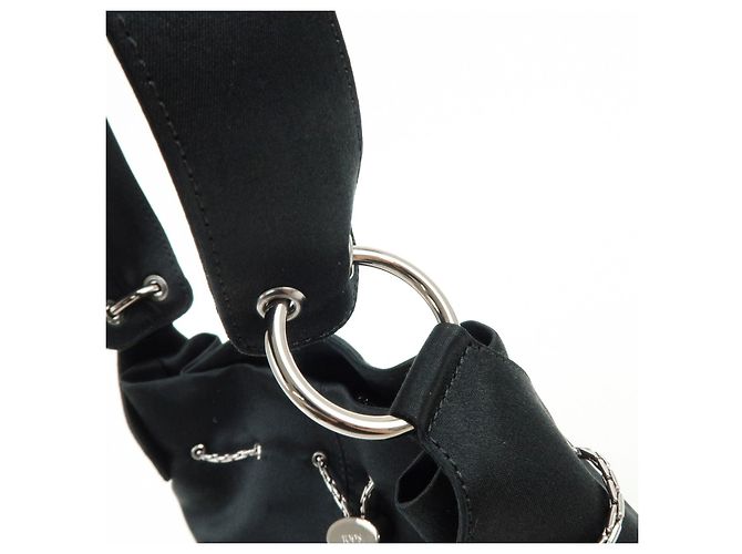 Borsa a spalla e borsa a mano in nylon con logo TOD'S Nero Argento - vista 8