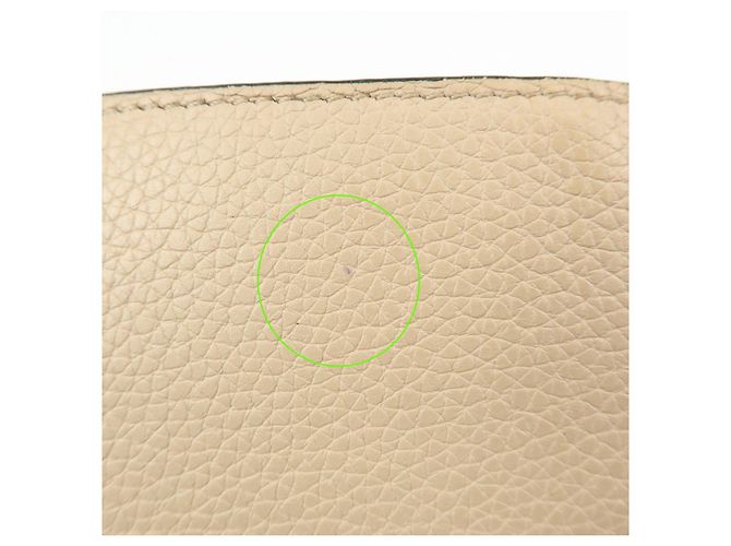 Cartera compacta de piel Anagram LOEWE Beige Yellow - vista 13