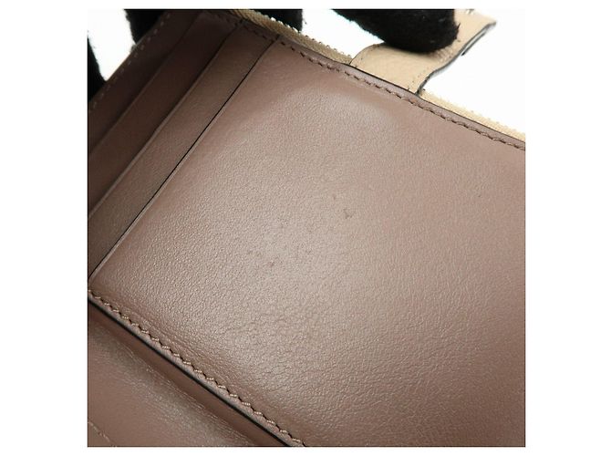 Cartera compacta de piel Anagram LOEWE Beige Yellow - vista 17