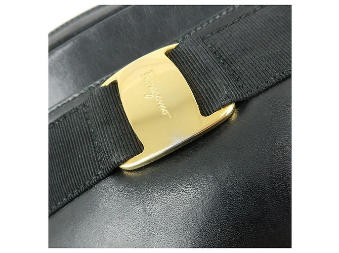 Salvatore Ferragamo Borsa a tracolla Ferragamo Vara in pelle Nero - vista 17