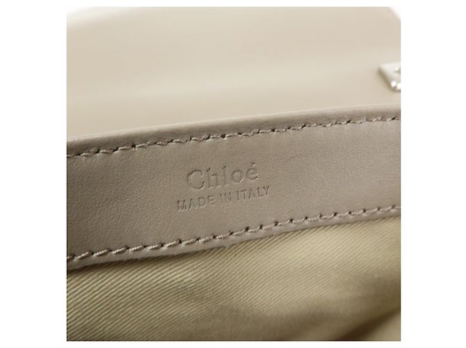 Chloé Chloe Chloe C Borsa a mano 2Way in pelle e camoscio Borsa a tracolla Greige - vista 19