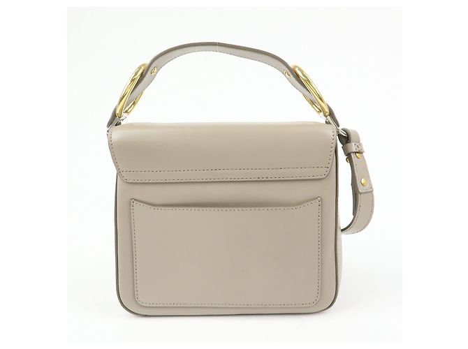 Chloé Chloe Chloe C Borsa a mano 2Way in pelle e camoscio Borsa a tracolla Greige - vista 2