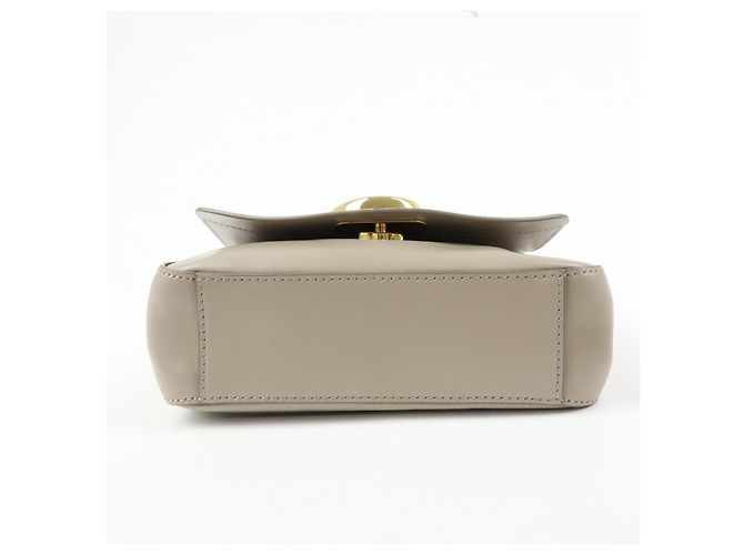Chloé Chloe Chloe C Borsa a mano 2Way in pelle e camoscio Borsa a tracolla Greige - vista 5