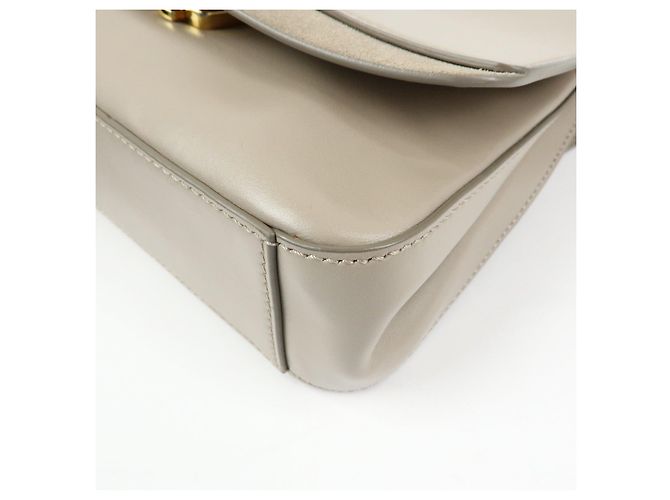 Chloé Chloe Chloe C Borsa a mano 2Way in pelle e camoscio Borsa a tracolla Greige - vista 9