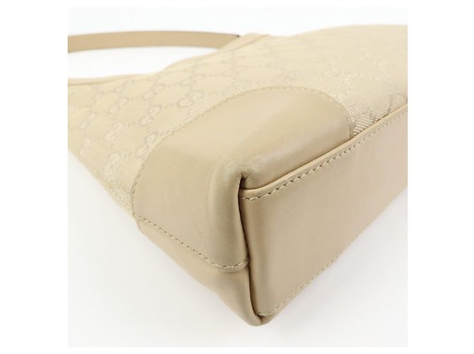 Borsa a tracolla e borsa a mano GUCCI GG Canvas Leather Beige 33900 - vista 10