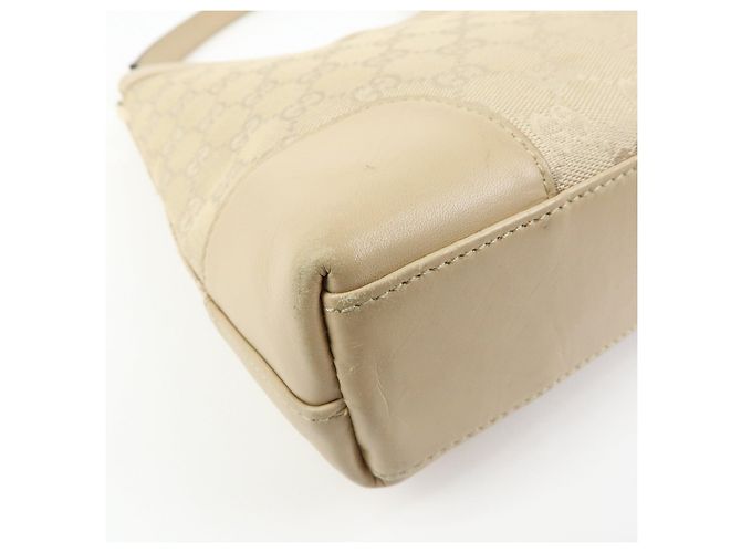 Borsa a tracolla e borsa a mano GUCCI GG Canvas Leather Beige 33900 - vista 12