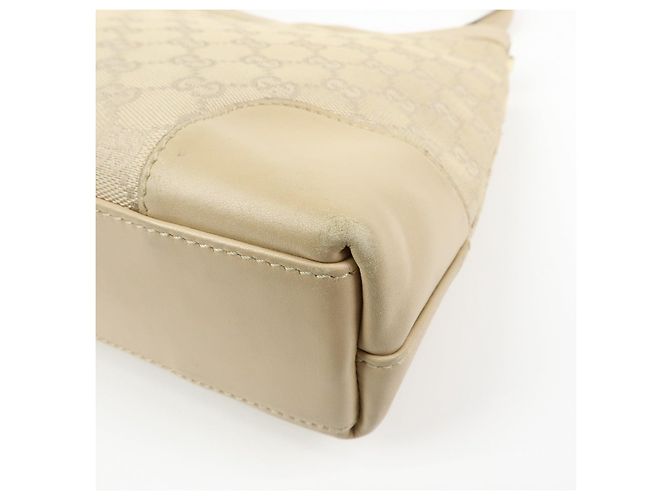 Borsa a tracolla e borsa a mano GUCCI GG Canvas Leather Beige 33900 - vista 13
