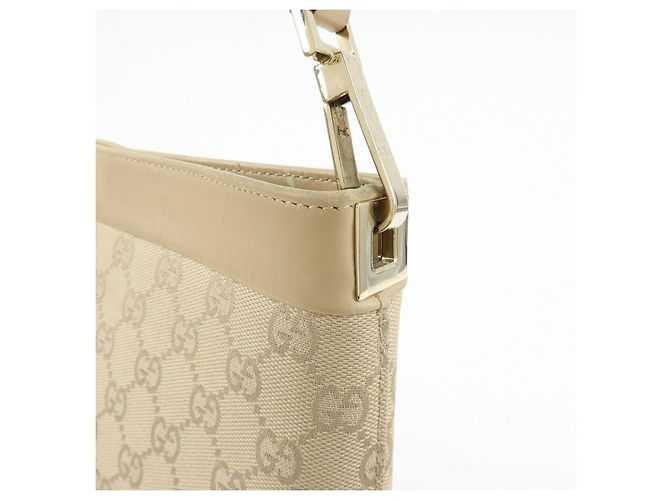 Borsa a tracolla e borsa a mano GUCCI GG Canvas Leather Beige 33900 - vista 15