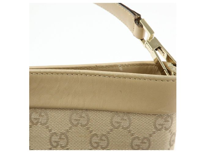 Borsa a tracolla e borsa a mano GUCCI GG Canvas Leather Beige 33900 - vista 18