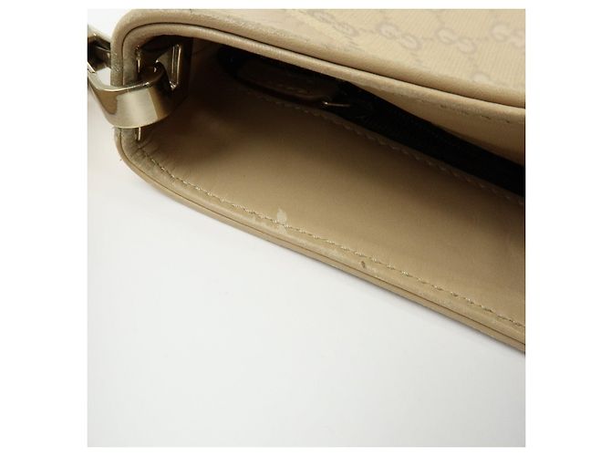Borsa a tracolla e borsa a mano GUCCI GG Canvas Leather Beige 33900 - vista 20
