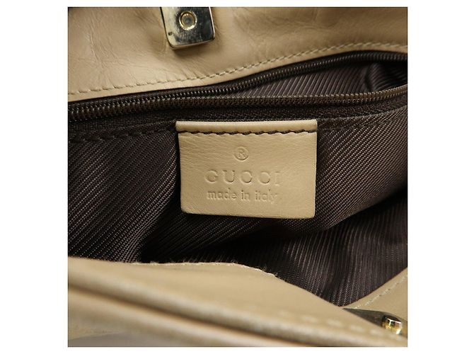 Borsa a tracolla e borsa a mano GUCCI GG Canvas Leather Beige 33900 - vista 22