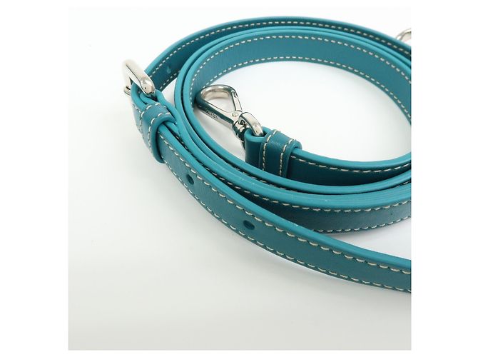 PRADA Borsa Tote 2Way in Nylon e Pelle Borsa a Mano e a Spalla Celeste BN1841 - vista 10