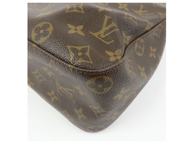 Borsa a tracolla Louis Vuitton Monogram Looping GM Brown M51145 - vista 12