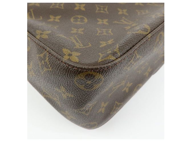 Borsa a tracolla Louis Vuitton Monogram Looping GM Brown M51145 - vista 13