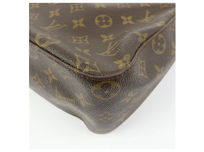 Borsa a tracolla Louis Vuitton Monogram Looping GM Brown M51145 - vista 14