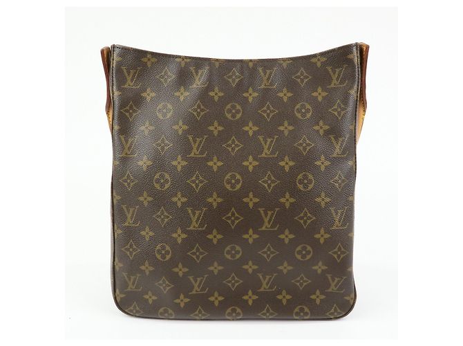 Borsa a tracolla Louis Vuitton Monogram Looping GM Brown M51145 - vista 2