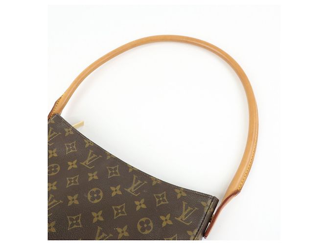 Borsa a tracolla Louis Vuitton Monogram Looping GM Brown M51145 - vista 6