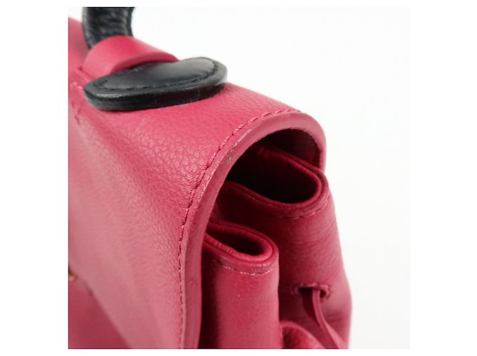 Louis Vuitton Lockme PM Borsa a mano e a tracolla in pelle Fuchsia M50360 - vista 15