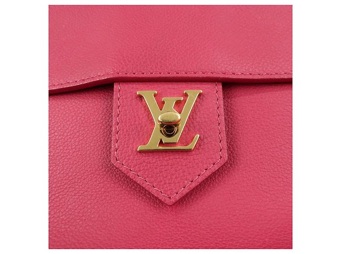 Louis Vuitton Lockme PM Borsa a mano e a tracolla in pelle Fuchsia M50360 - vista 16