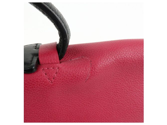 Louis Vuitton Lockme PM Borsa a mano e a tracolla in pelle Fuchsia M50360 - vista 17