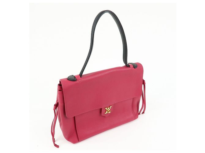 Louis Vuitton Lockme PM Borsa a mano e a tracolla in pelle Fuchsia M50360 - vista 4